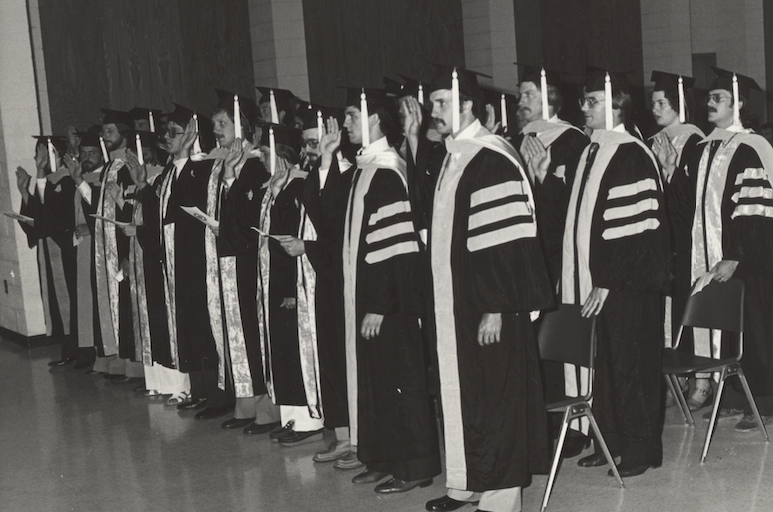 UTCVM graduates at the first commencement ceremony