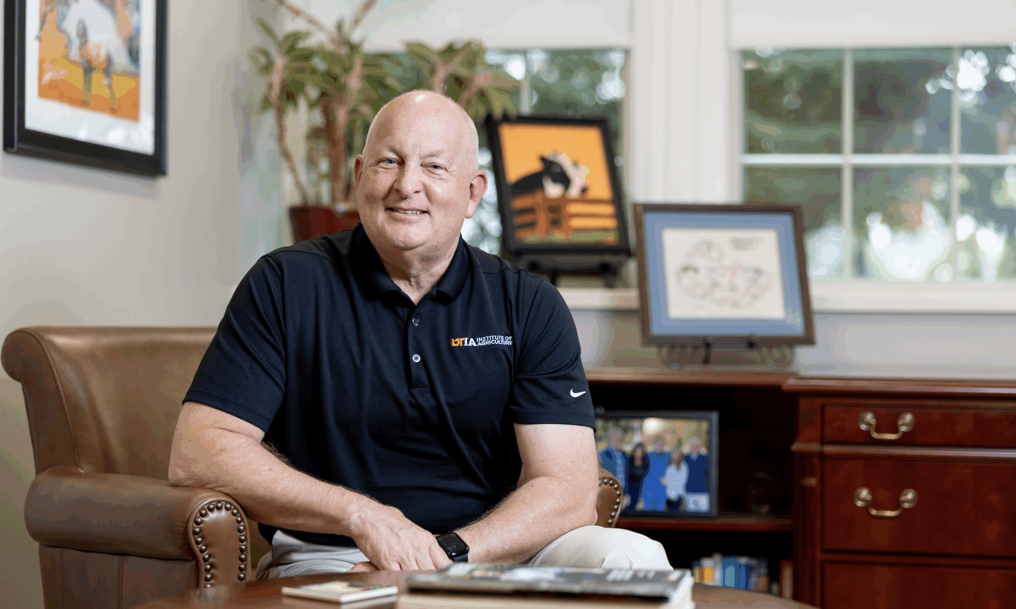 Keith Carver in his office