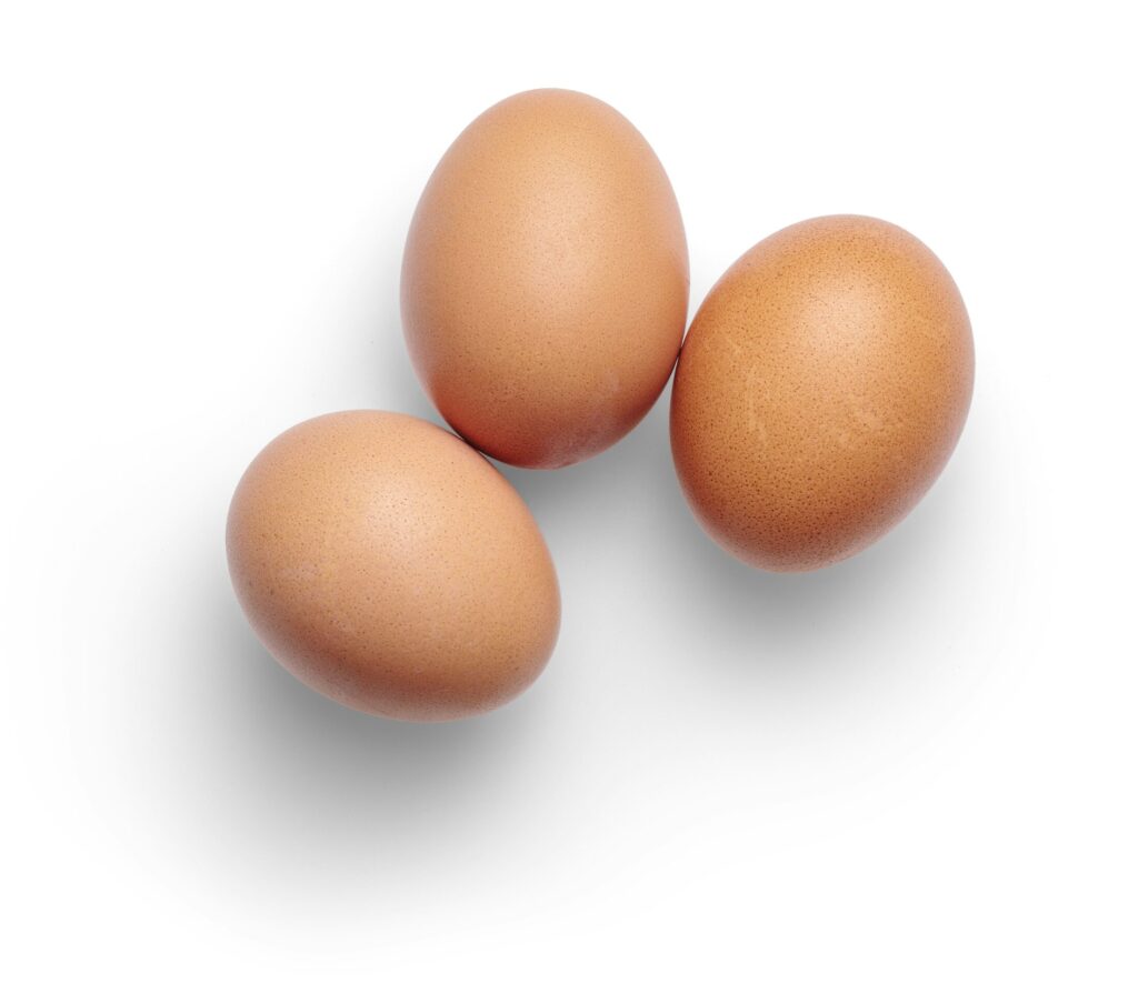 Three eggs